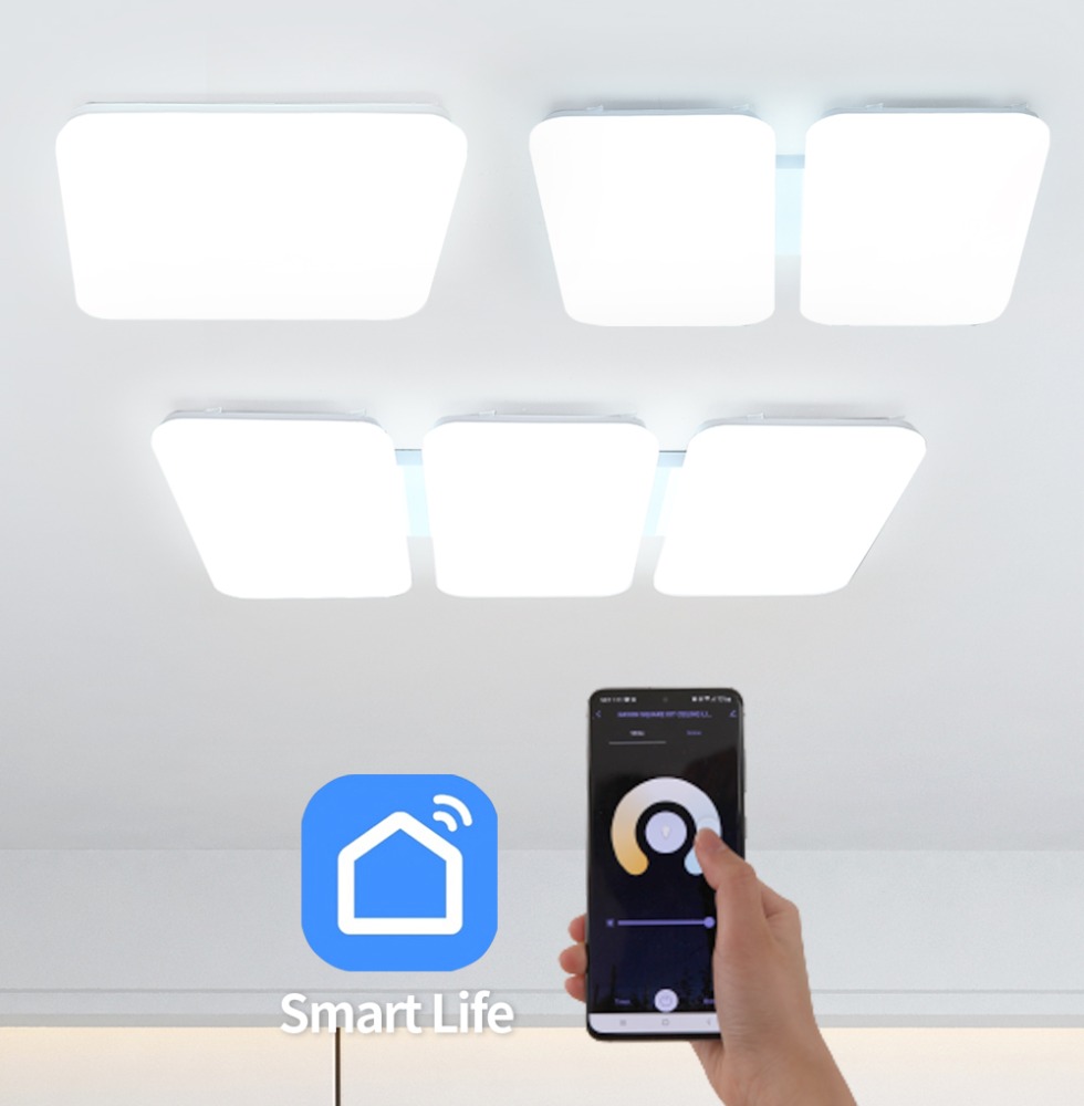 스마트 IoT 슬림 LED 거실등/방등 모음전 50W,100W,150W 음성인식 원격제어 밝기조절 