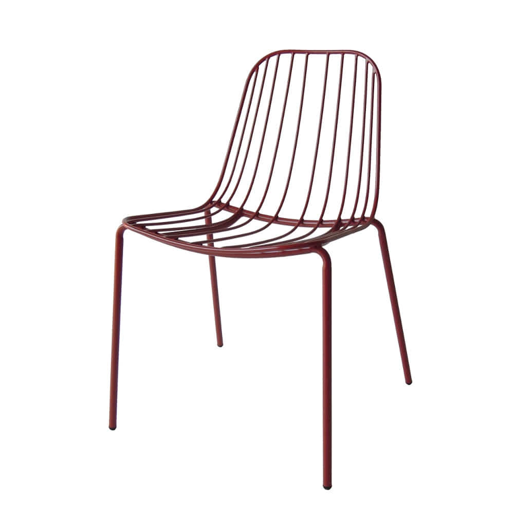 피보 사이드 체어 [레드] 철재 의자 