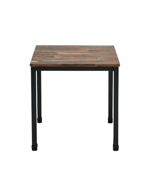 킨더 사각 테이블 [600/750] (블랙+진빈티지) 업소용 식탁(다리 포함) 