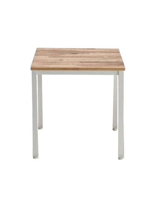 킨더 사각 테이블 [600/750] (화이트+연빈티지) 업소용 식탁(다리 포함) 
