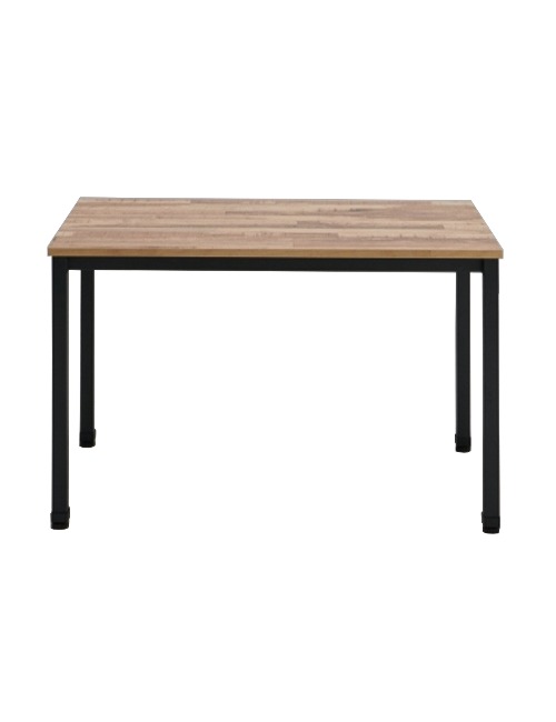 킨더 사각 테이블 [1000/1200] (블랙+연빈티지) 업소용 식탁(다리 포함) 