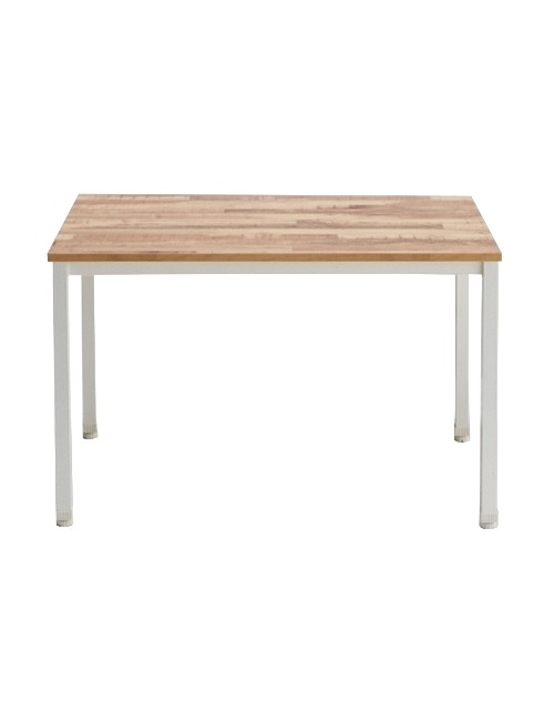 킨더 사각 테이블 [1000/1200] (화이트+연빈티지) 업소용 식탁(다리 포함) 