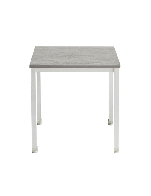 킨더 사각 테이블 [600/750] (화이트+빈티지그레이) 업소용 식탁(다리 포함) 