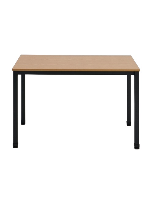 킨더 사각 테이블 [1000/1200] (블랙+네추럴) 업소용 식탁(다리 포함) 