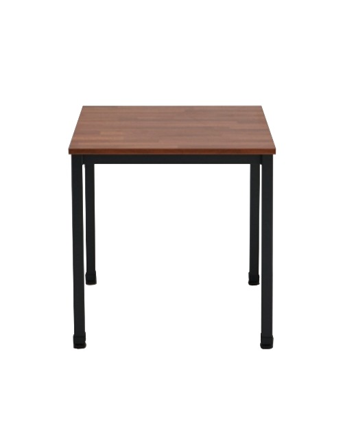킨더 사각 테이블 [600/750] (블랙+멀바우) 업소용 식탁(다리 포함) 
